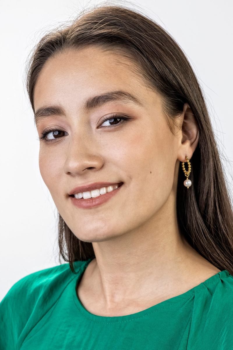 イヤリング Mop Drop Earrings - Marc Jacobs - l - Gold Willow Gold Earrings – Marc Malone