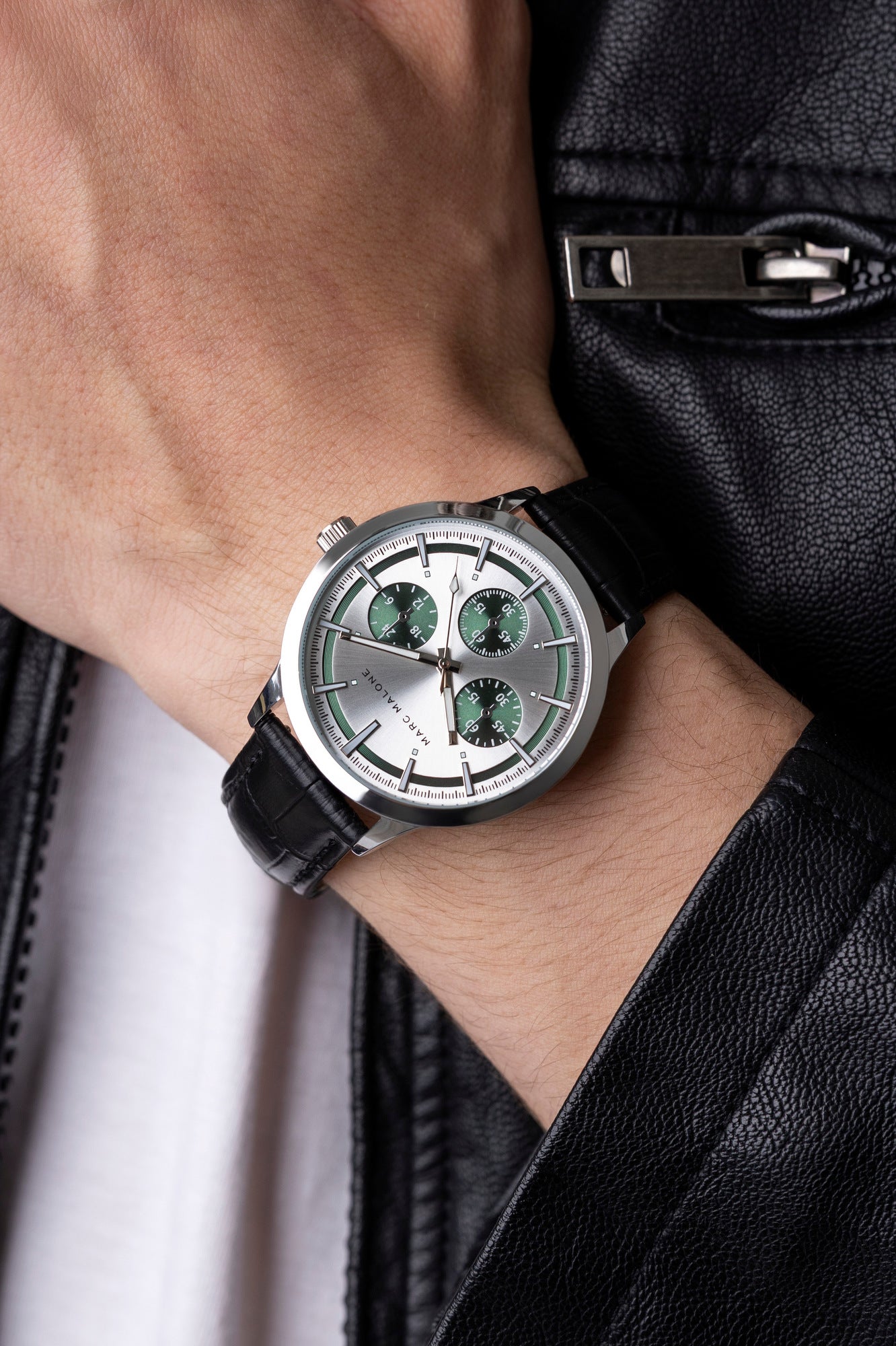 Stealth Black Leather