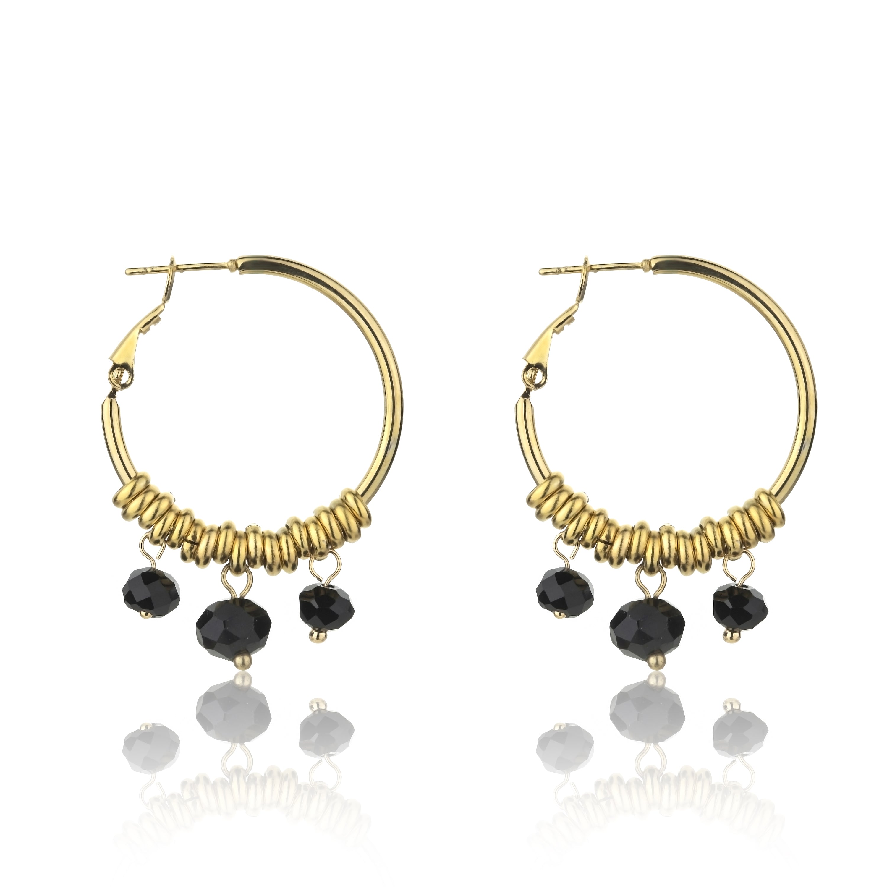 Zoey Black Earrings