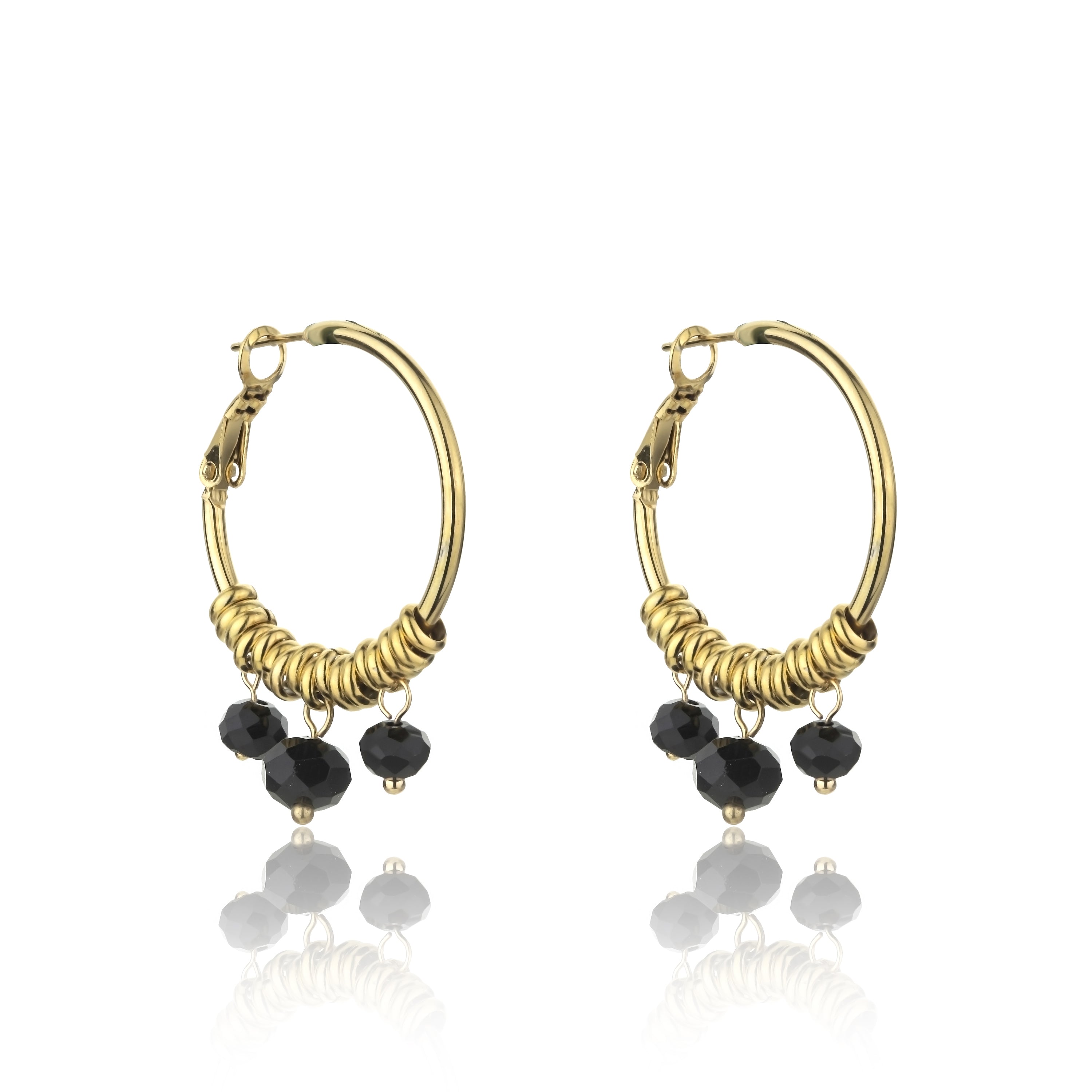 Zoey Black Earrings