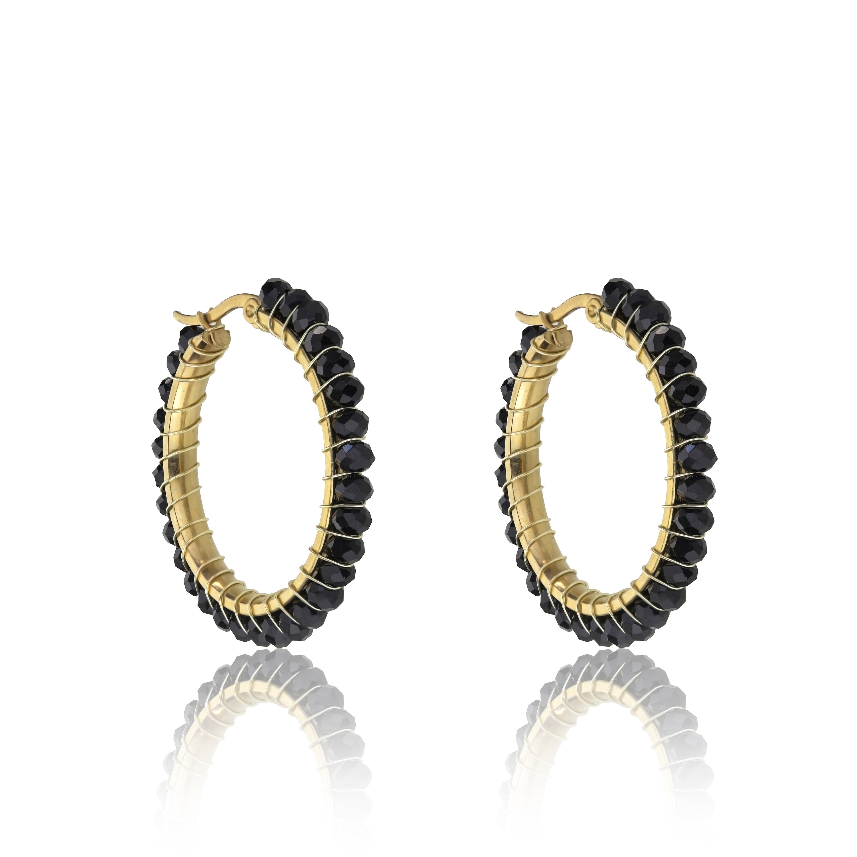 Elena Black Earrings