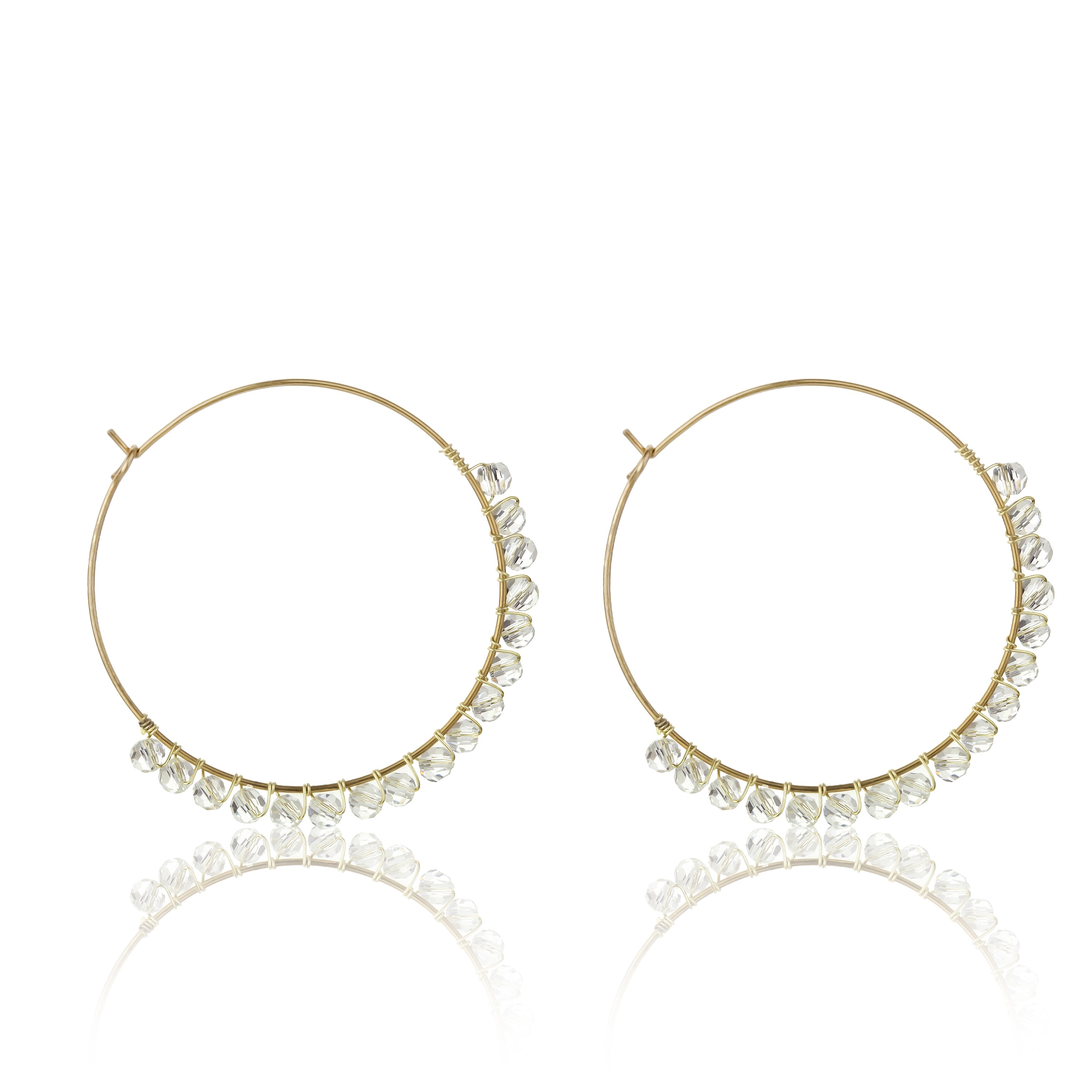 Naomi White Earrings
