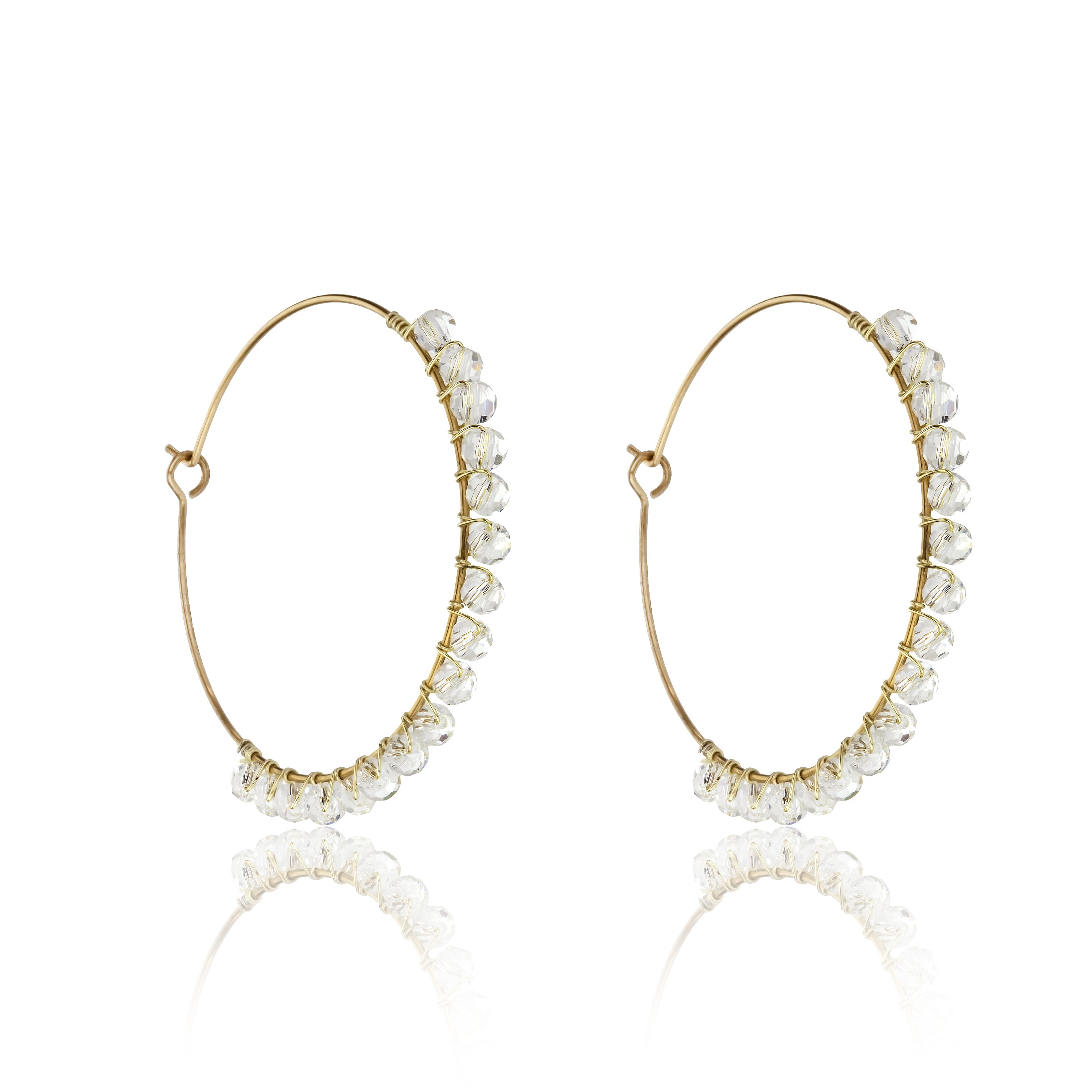 Naomi White Earrings