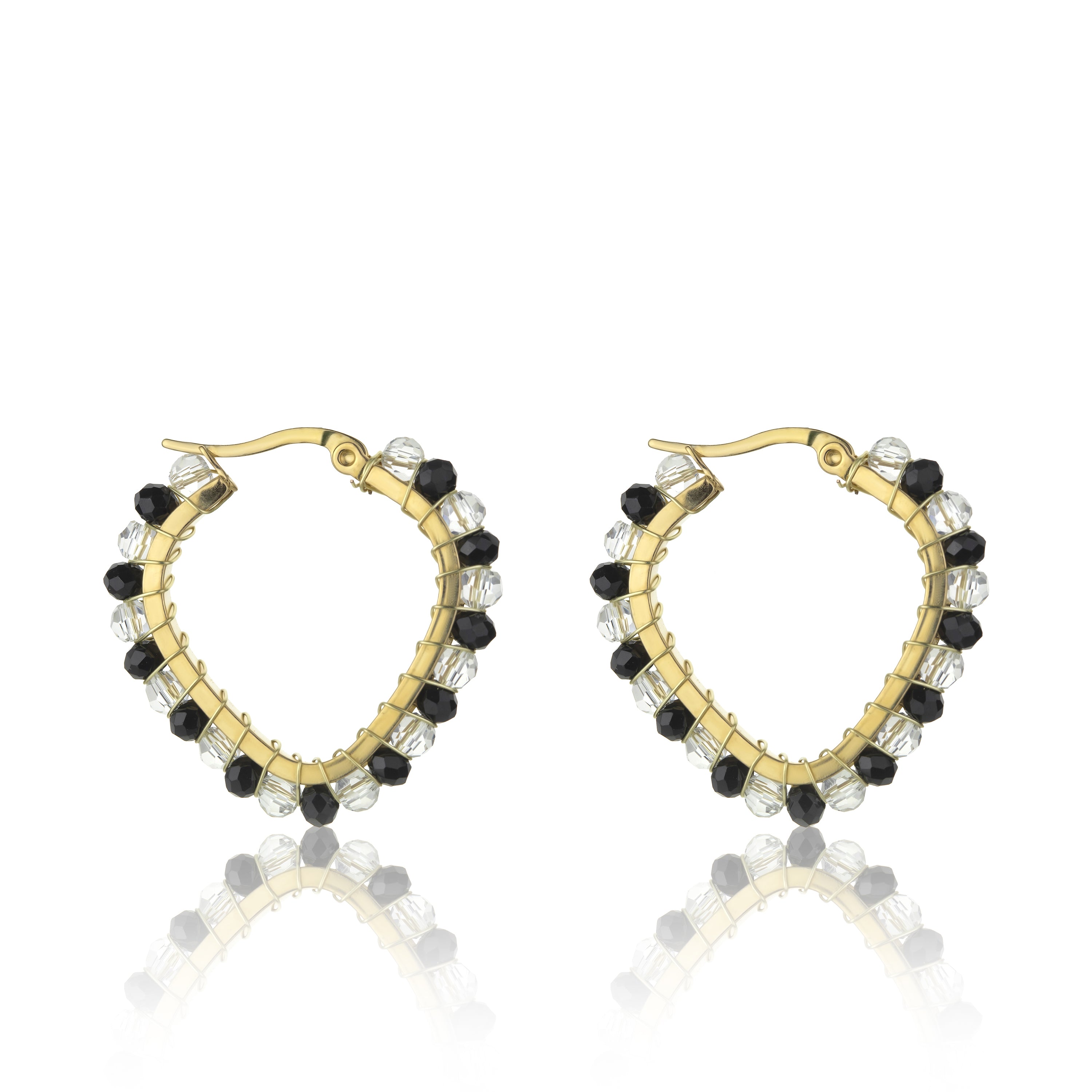 Maya Black Earrings