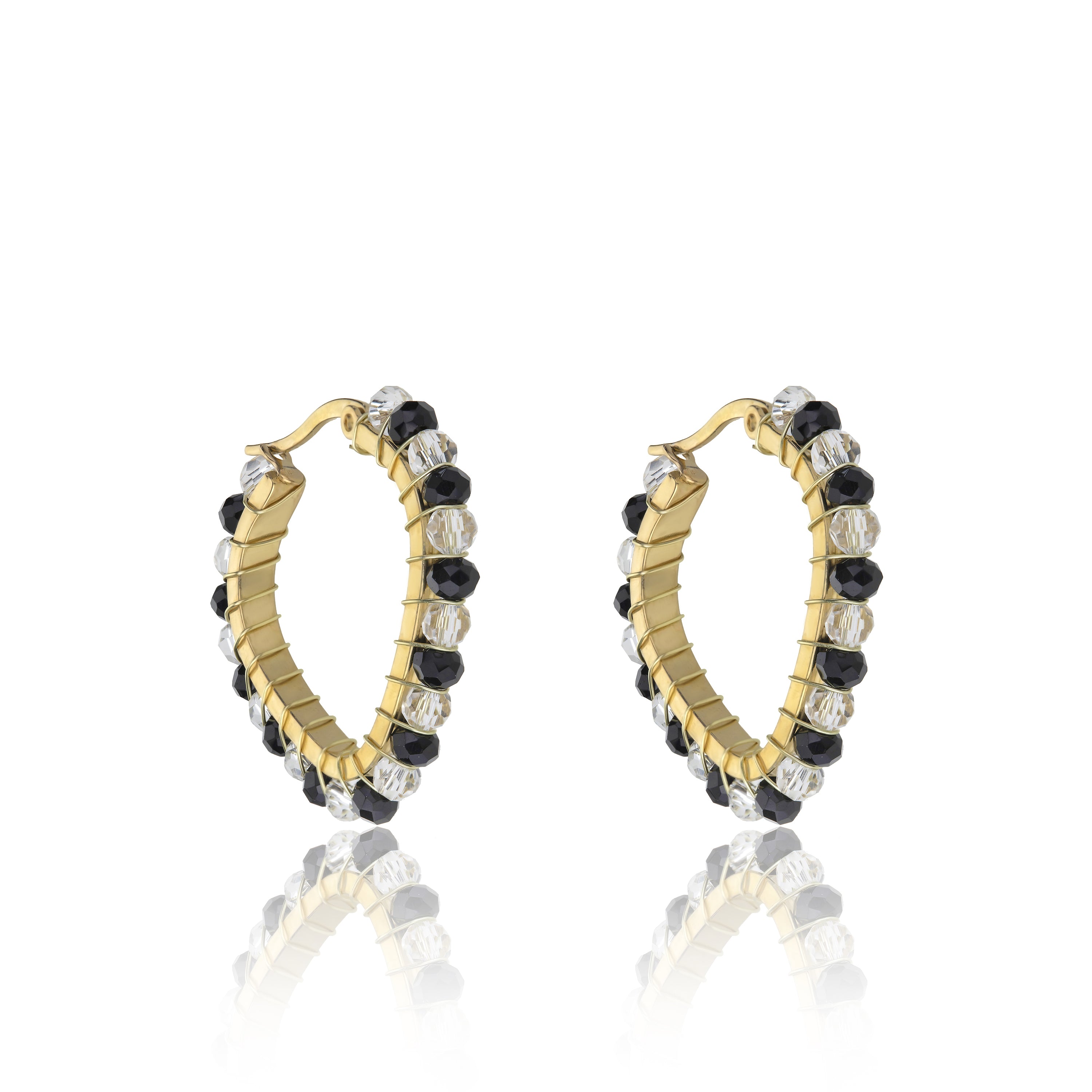 Maya Black Earrings