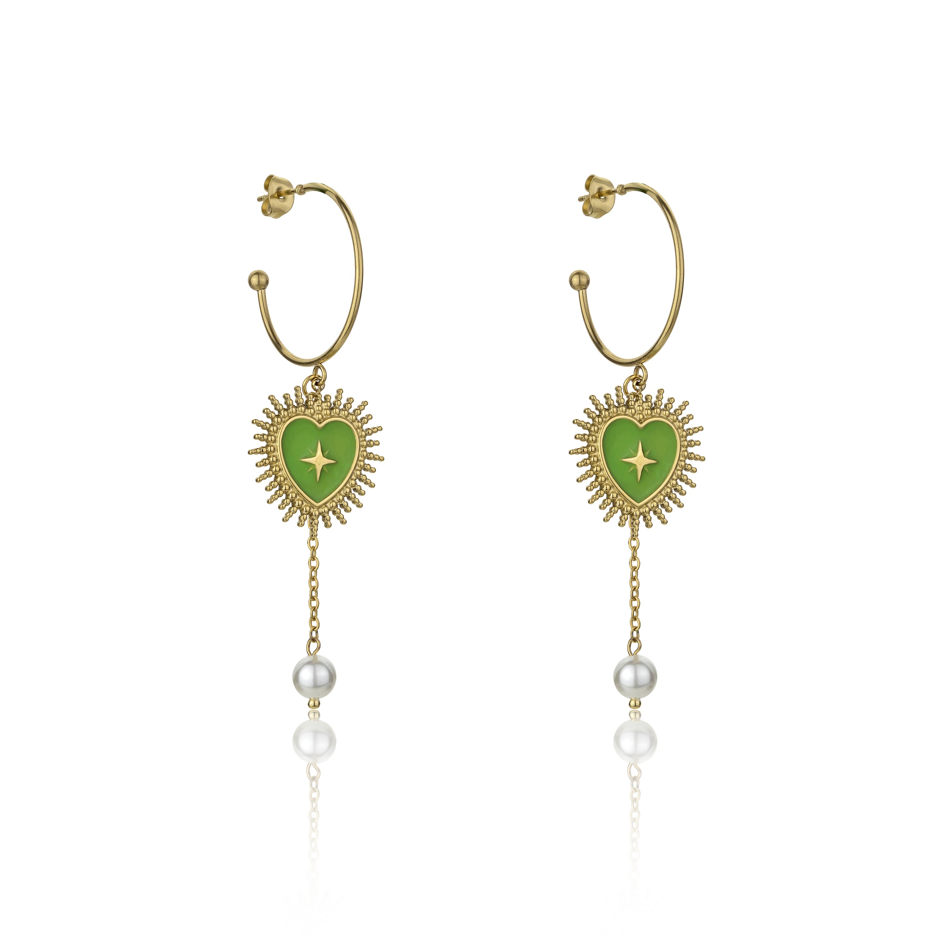 Delilah Green Earrings