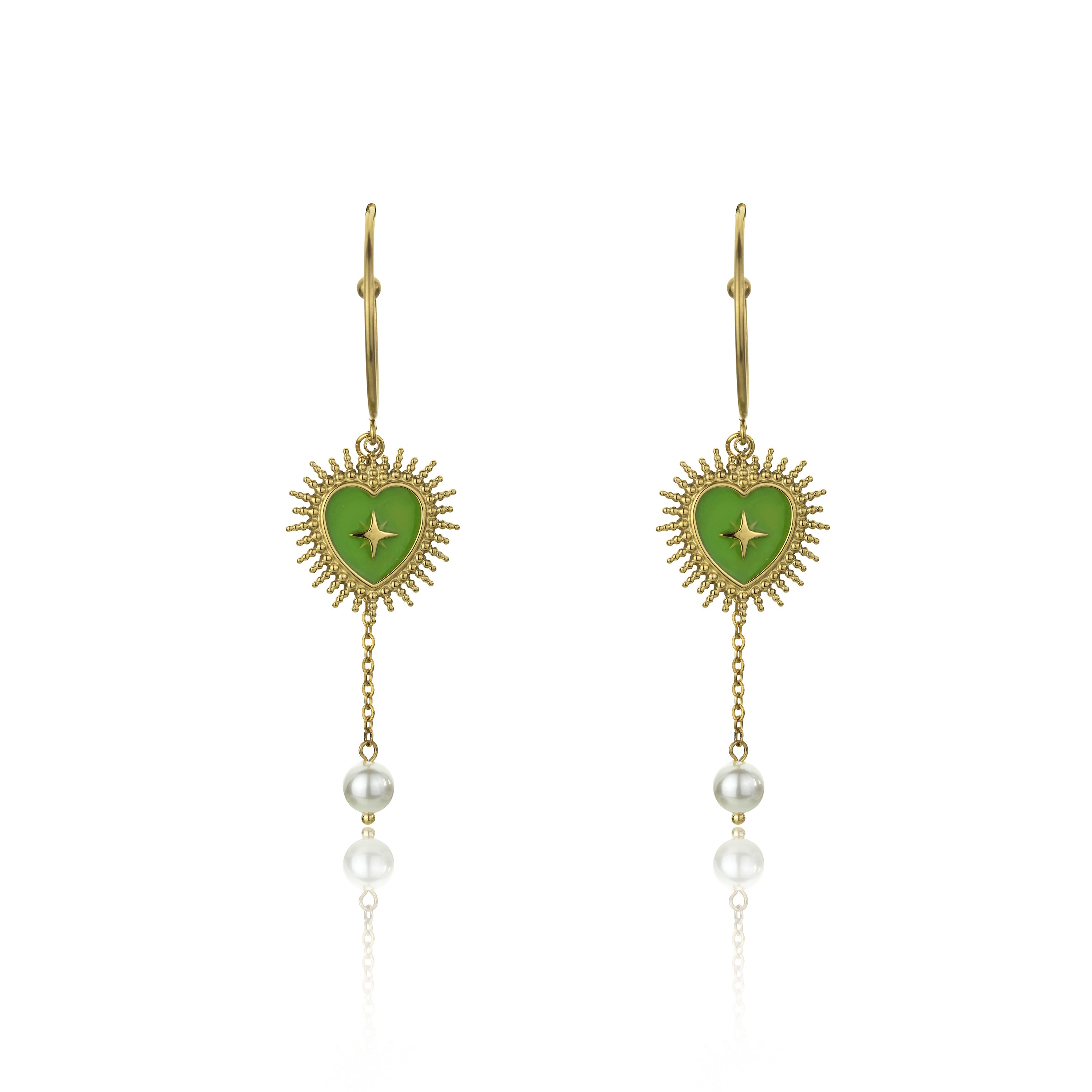 Delilah Green Earrings