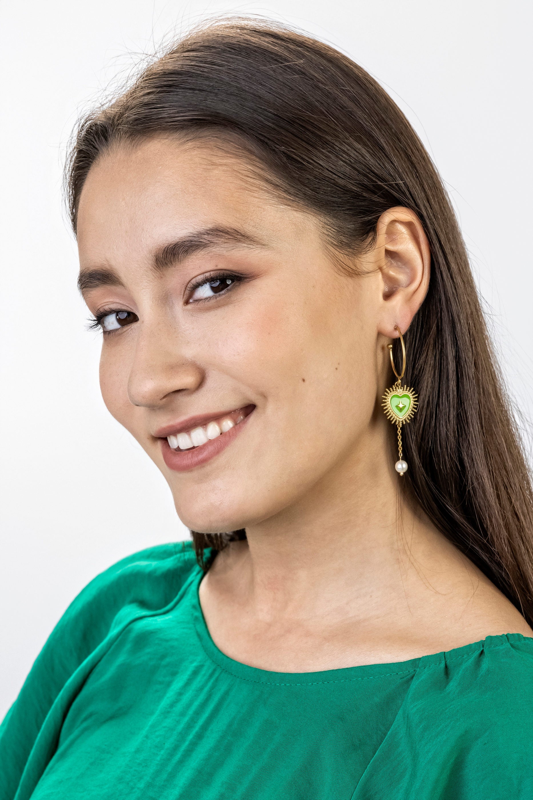 Delilah Green Earrings