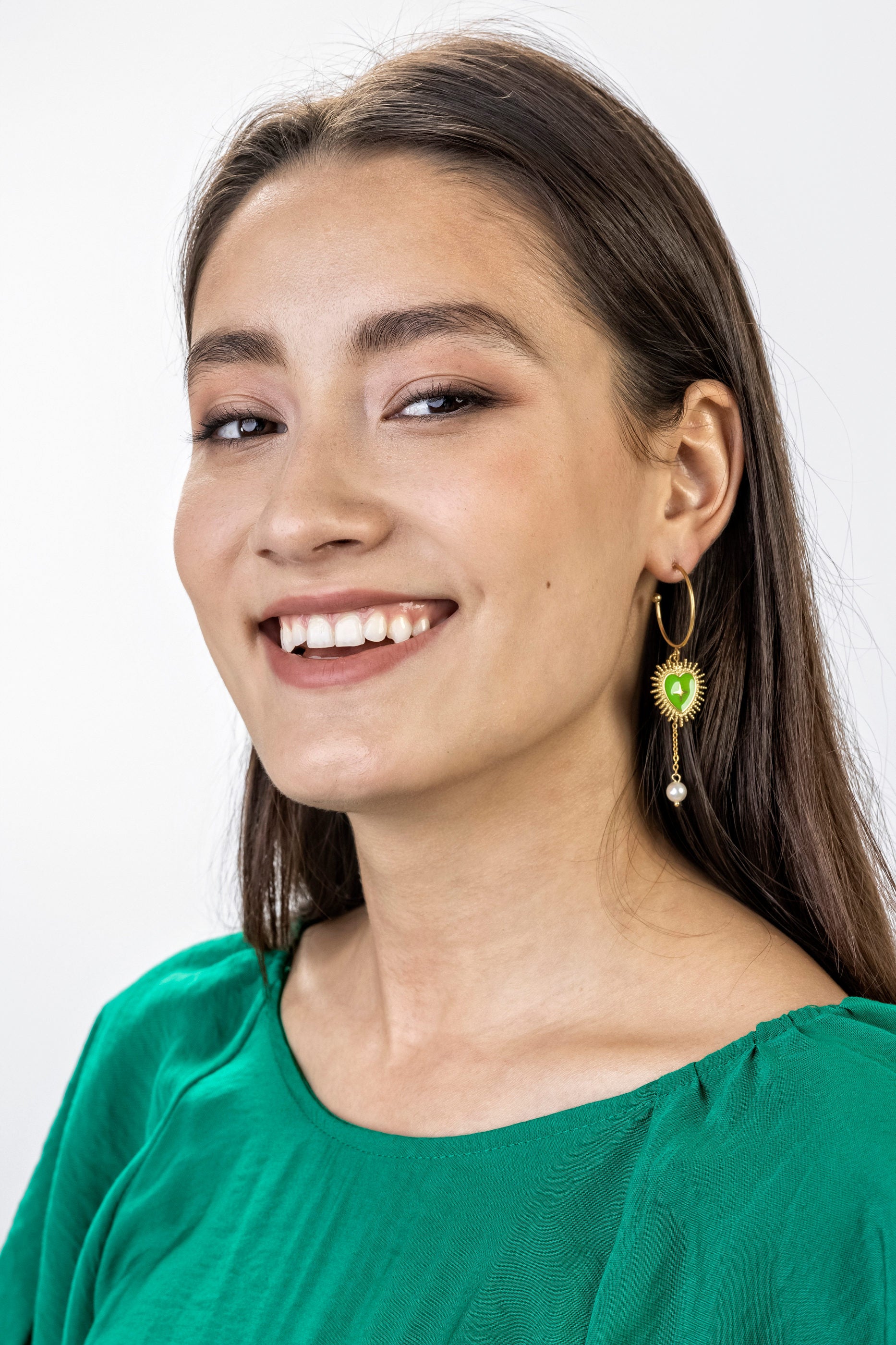 Delilah Green Earrings