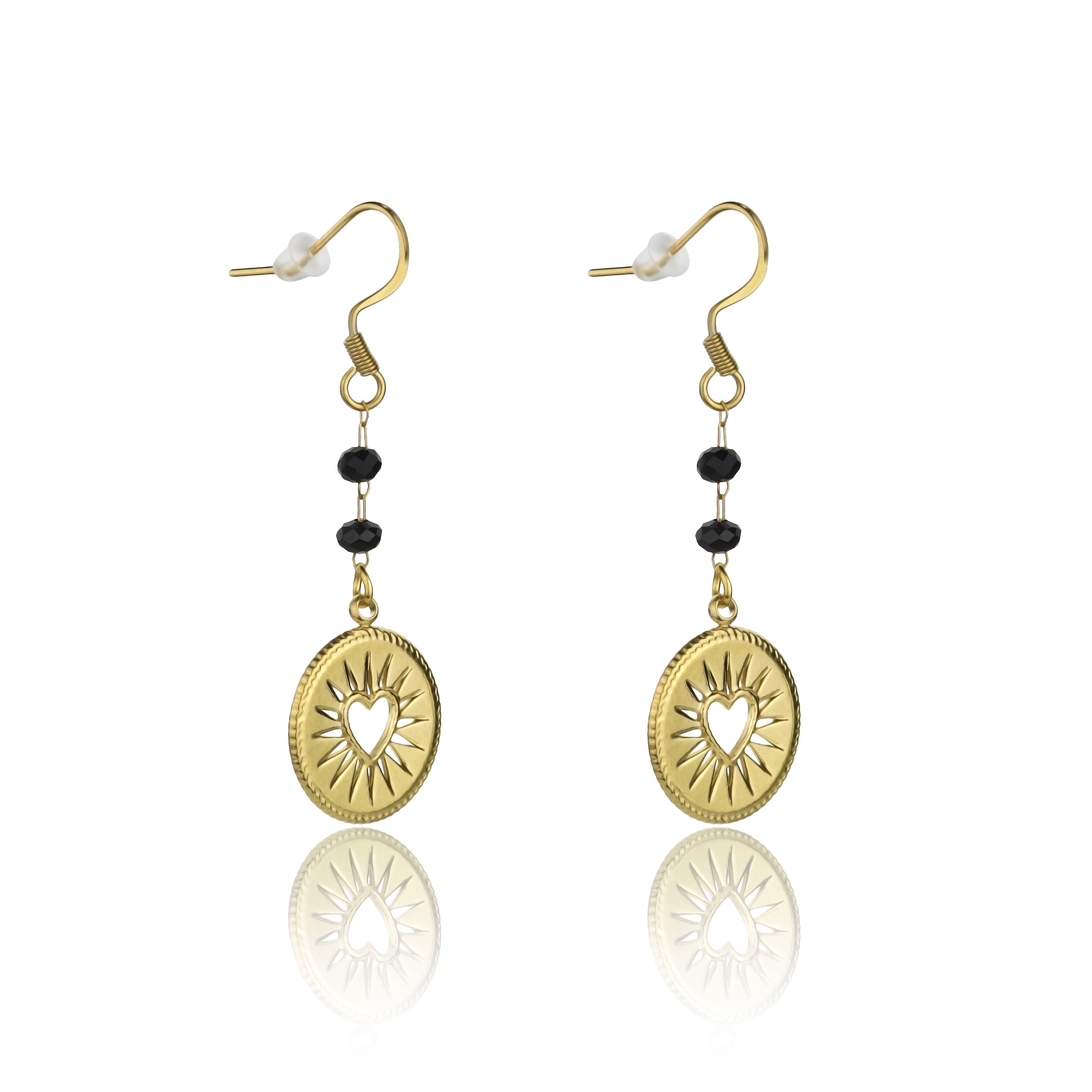 Claire Black Earrings