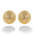 Boucles d'oreilles camélia en or